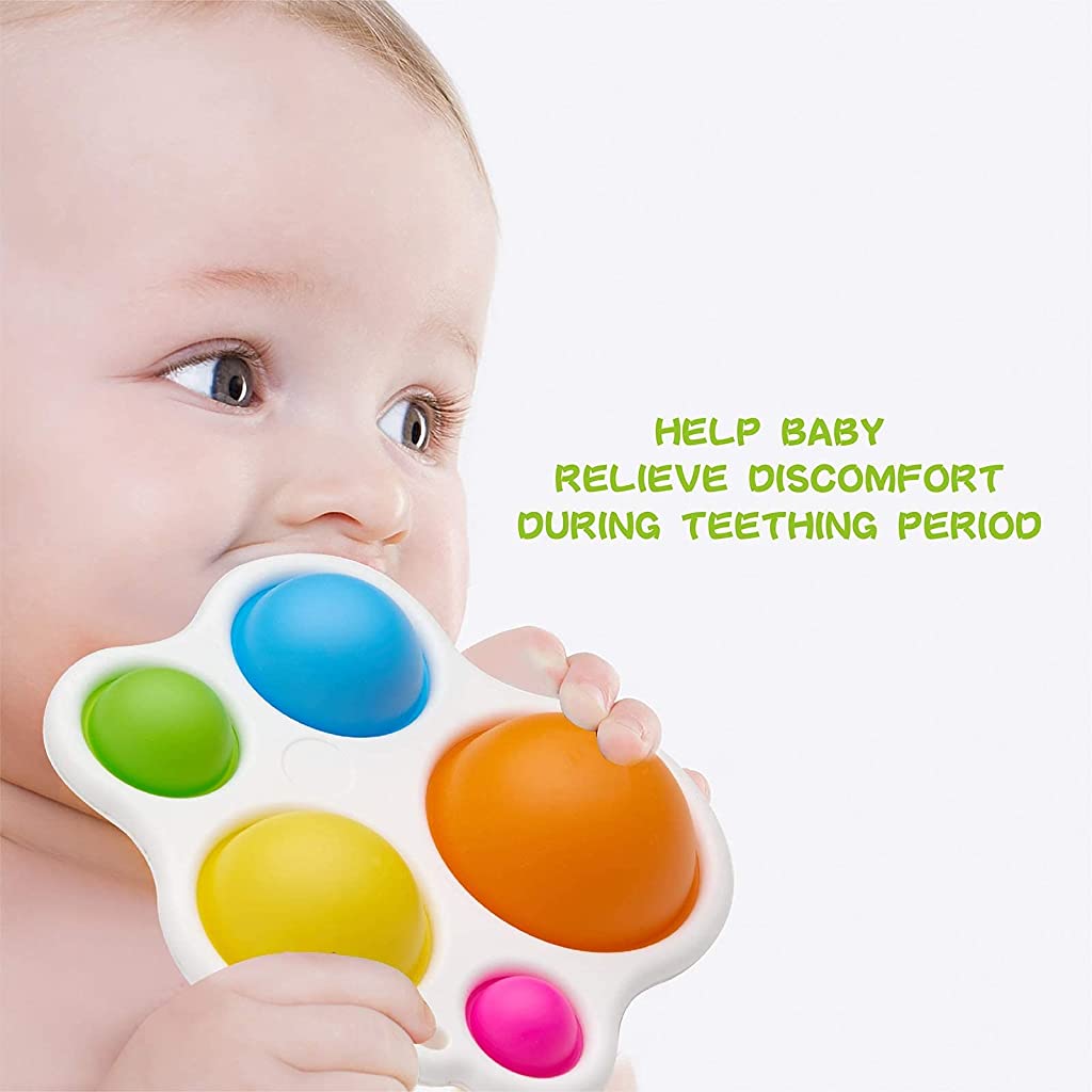 PATPAT Silicone Flipping Board for Toddler Early Educational Fidget Pop, Baby Poking Teething Gadgets for Age 6 Months and up Baby Simple Sensory Dimple (Multicolor) PATPAT Silicone Flipping Board for Toddler Early Educational Fidget Pop, Baby Poking Teething Gadgets for Age 6 Months and up Baby Simple Sensory Dimple (Multicolor)